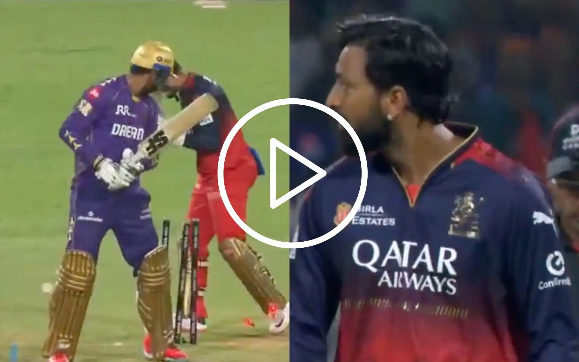 [Watch] Krunal Pandya Shatters Venkatesh Iyer's Stumps; Gives Animated Send-Off